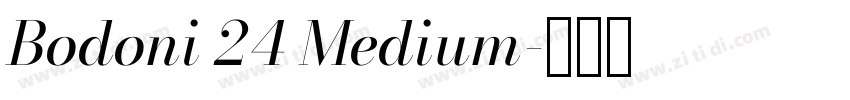 Bodoni 24 Medium字体转换